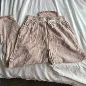 aerie flowy tapered pants